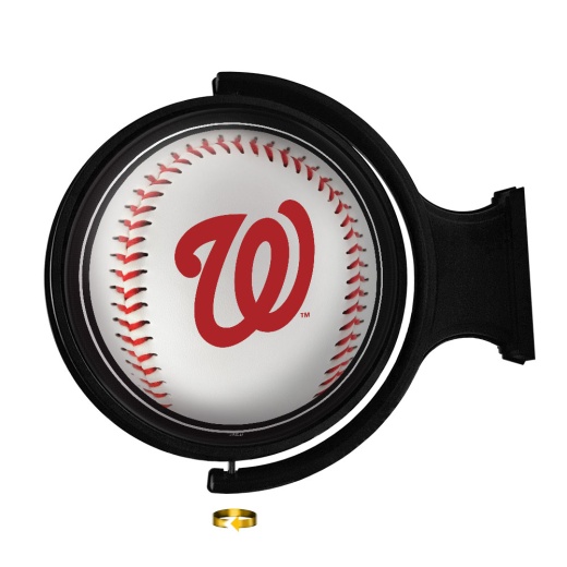 Washington Nationals: Baseball Original Round Rotating Lighted Wall Sign