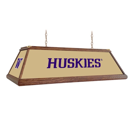 Washington Huskies: Huskies Premium Wood Pool Table Light