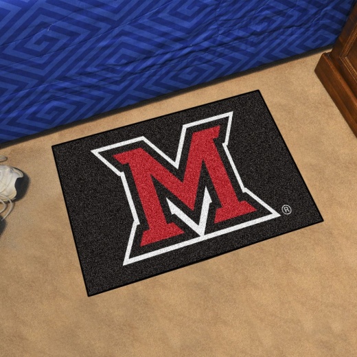Miami (Oh) Redhawks Starter Mat Accent Rug 19In. X 30In