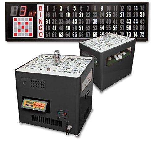 New Ultra Silent Black Professional Table Top Bingo Blower With Standard Electronic Flashboard