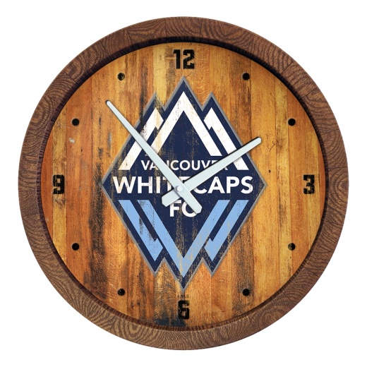 Vancouver Whitecaps Fc: Weathered "Faux" Barrel Top Clock