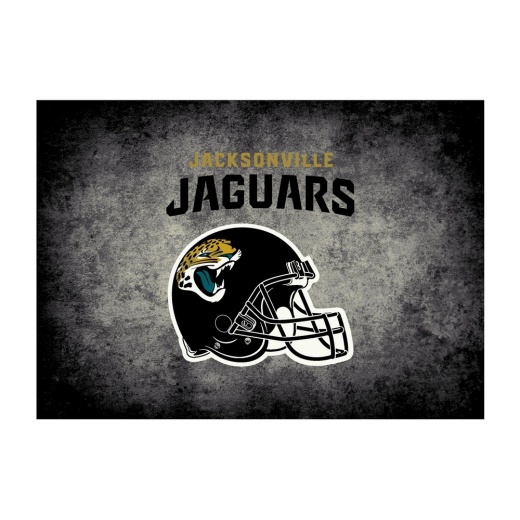 Jacksonville Jaguars 4'X6' Distressed Rug