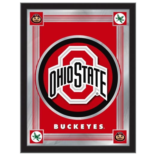 Ohio State University 17"X22" Logo Wall Mirror By Holland Bar Stool Company Design 1
