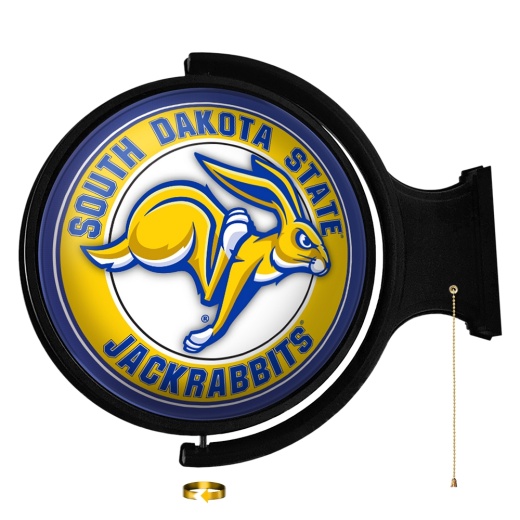 South Dakota State Jackrabbits: Mascot Original Round Rotating Lighted Wall Sign