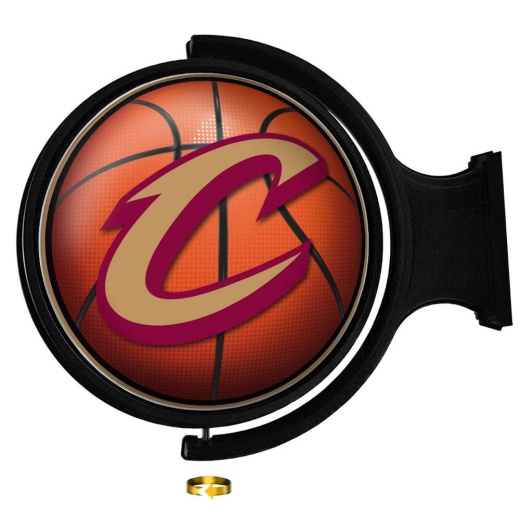 Cleveland Cavaliers: Basketball Original Round Rotating Lighted Wall Sign