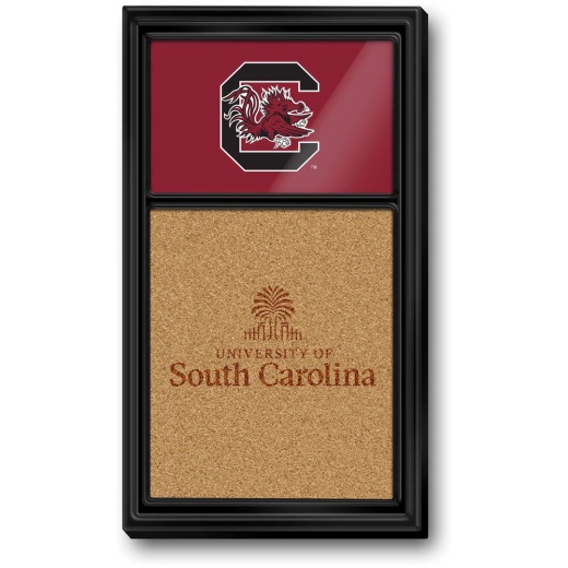 South Carolina Gamecocks: Dual Logos Cork Note Board