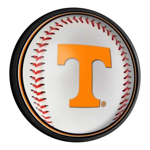 Tennessee Volunteers: Baseball Slimline Lighted Wall Sign