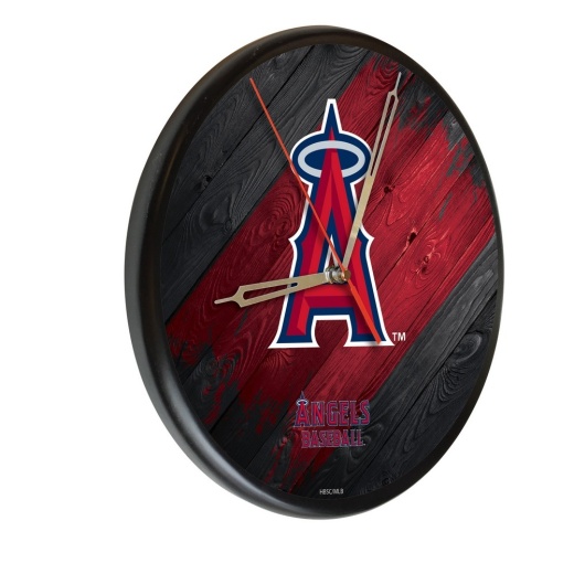Los Angeles Angels 13" Solid Wood Clock
