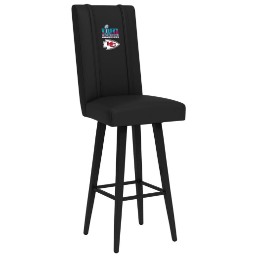 Kansas City Chiefs Super Bowl Lvii Champions Logo Swivel Bar Stool 2000