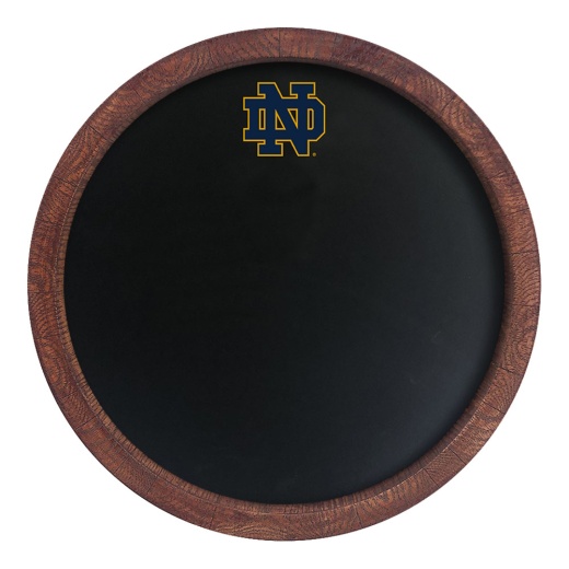 Notre Dame Fighting Irish: Chalkboard "Faux" Barrel Top Sign
