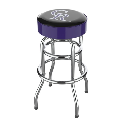 Colorado Rockies Chrome Bar Stool
