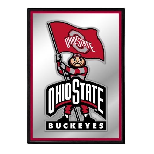 Ohio State Buckeyes: Mascot Framed Mirrored Wall Sign