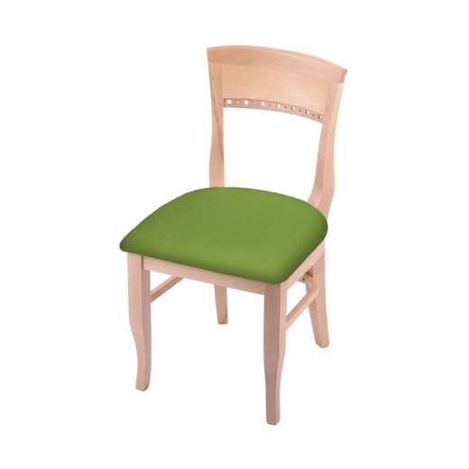 3160 18" Chair With Natural Finish And Canter Kiwi Green Seat