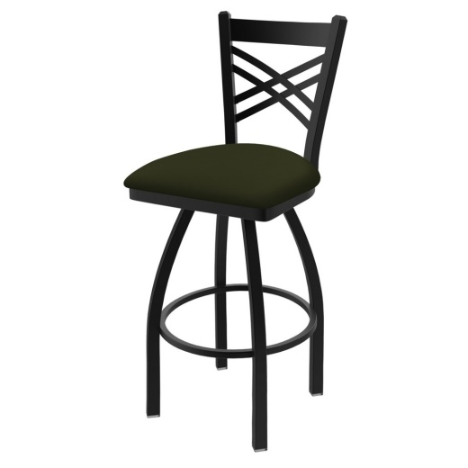 820 Catalina Swivel Stool With Black Wrinkle Finish And Canter Pine Seat