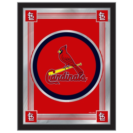 St. Louis Cardinals 17"X22" Logo Wall Mirror By Holland Bar Stool