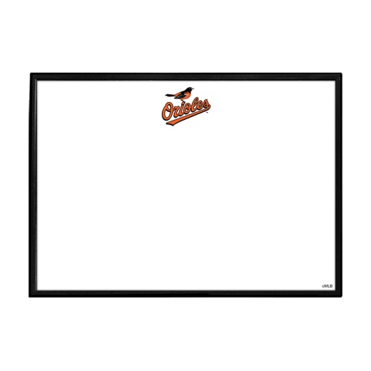 Baltimore Orioles: Framed Dry Erase Wall Sign