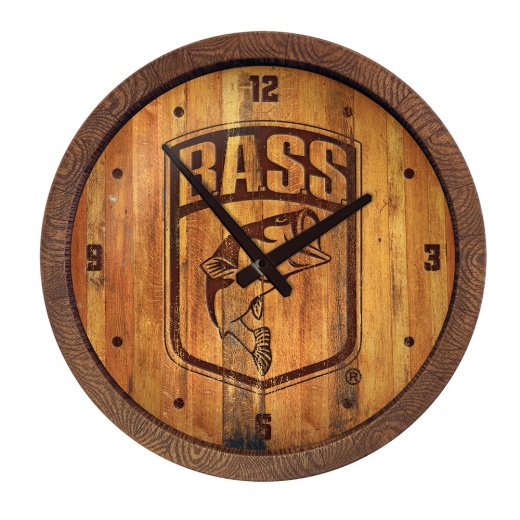 Bassmaster: Branded "Faux" Barrel Top Wall Clock