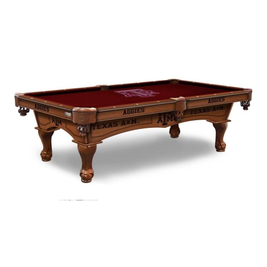 Texas A&M 8' Pool Table By Holland Bar Stool Co
