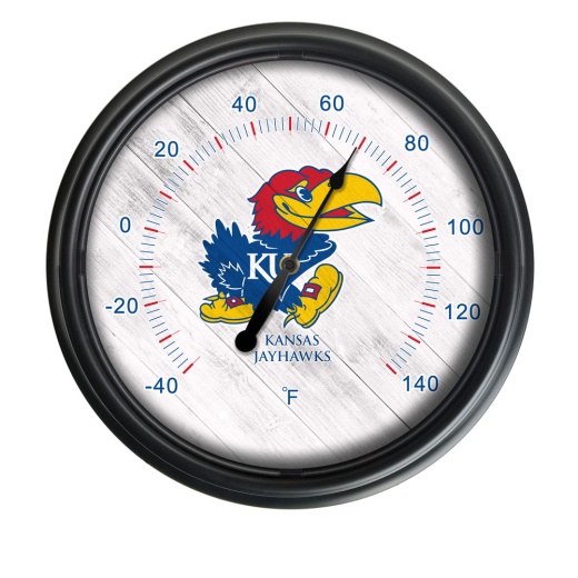 University Of Kansas Indoor/Outdoor Led Thermometer By Holland Bar Stool Company