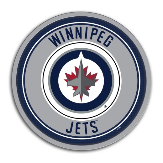 Winnipeg Jets: Modern Disc Wall Sign