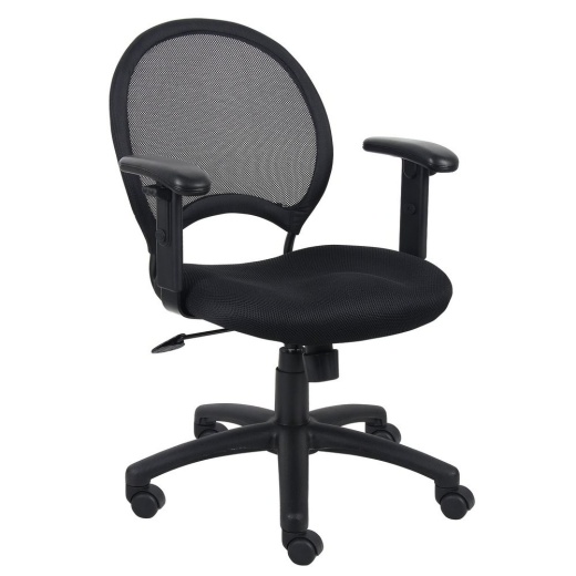 Boss Mesh Chair With Adjustable Arms