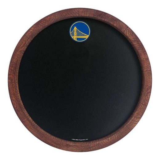 Golden State Warriors: "Faux" Barrel Framed Chalkboard