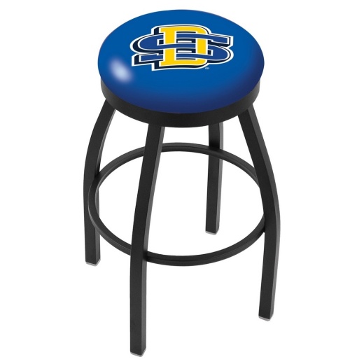 L8b2b Black Wrinkle South Dakota State Swivel Bar Stool With Accent Ring By Holland Bar Stool Company