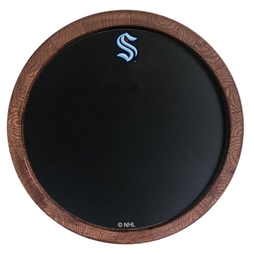 Seattle Kraken: Chalkbaord "Faux" Barrel Top Sign