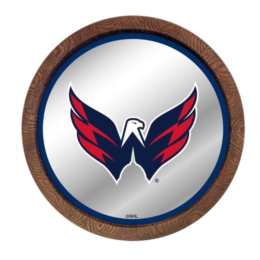 Washington Capitals: Barrel Top Mirrored Wall Sign