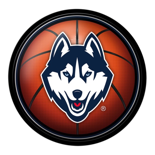 Uconn Huskies: Basketball Modern Disc Wall Sign