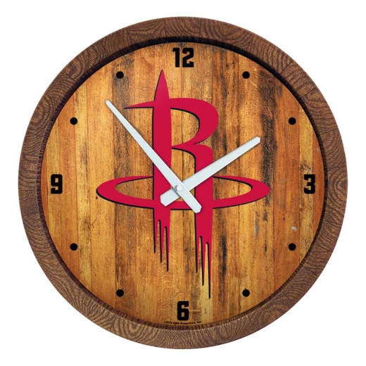 Houston Rockets: "Faux" Barrel Top Clock