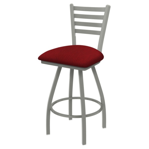 Xl 410 Jackie Swivel Stool With Anodized Nickel Finish And Graph Ruby Seat