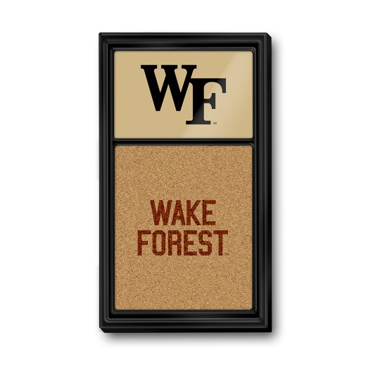 Wake Forest Demon Deacons: Dual Logo Cork Note Board