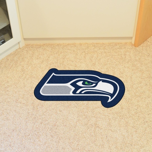 Seattle Seahawks Mascot Rug Seahawk Head Primary Logo