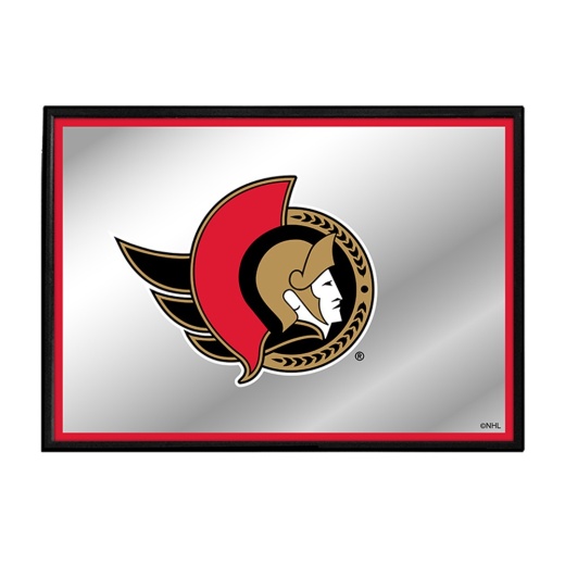 Ottawa Senators: Framed Mirrored Wall Sign