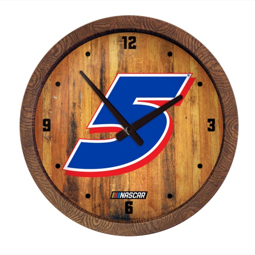 Kyle Larson: "Faux" Barrel Top Wall Clock