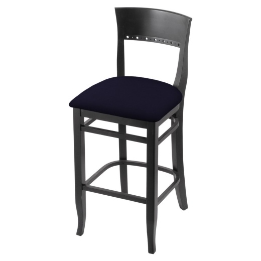 3160 25" Counter Stool With Black Finish And Canter Twilight Seat