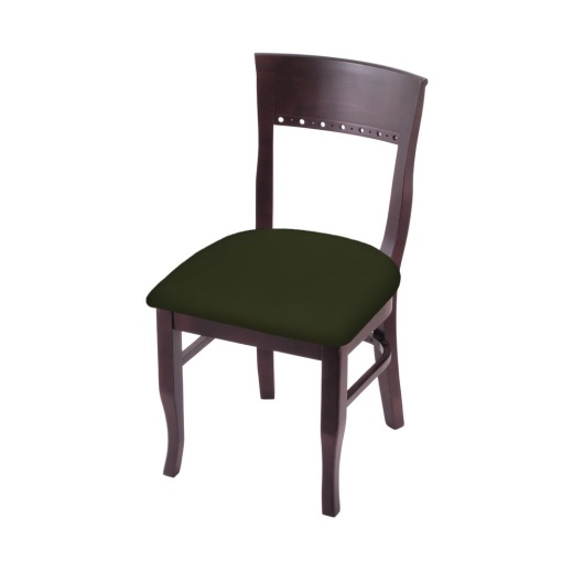 3160 18" Chair With Dark Cherry Finish And Canter Pine Seat