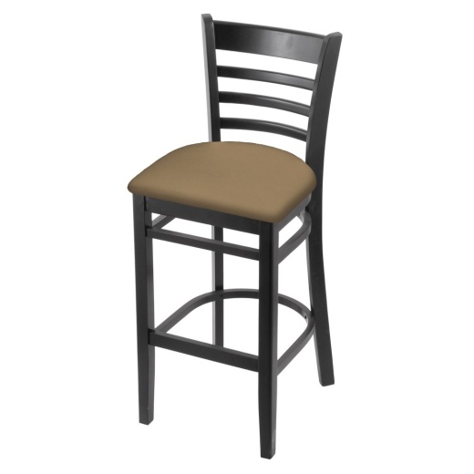 3140 Stool With Black Finish And Canter Sand Seat