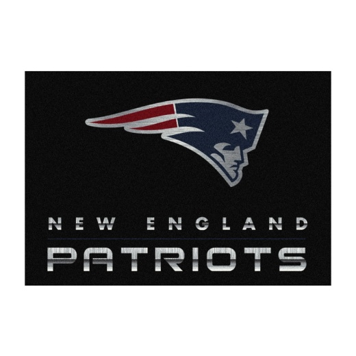 England Patriots 4'X6' Chrome Rug