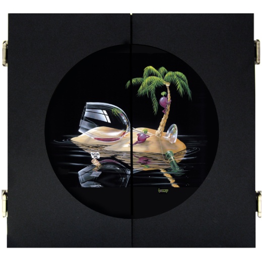 Michael Godard Lost In Paradise Dart Cabinet