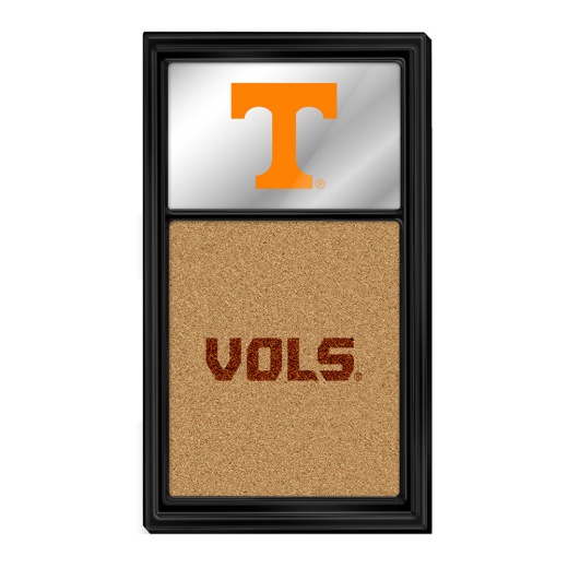 Tennessee Volunteers: Dual Logo Mirrored Cork Note Board