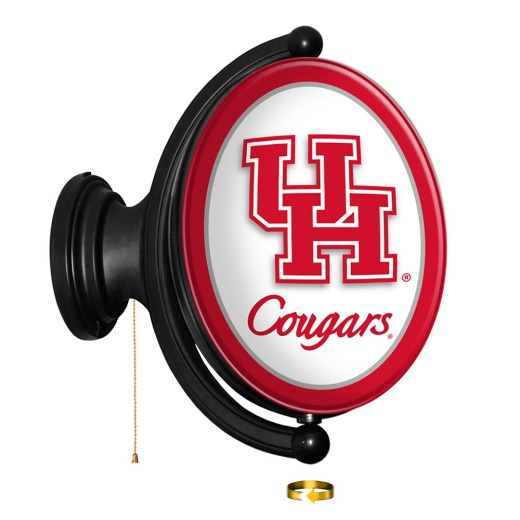 University Of Houston Cougars Rotating Led Team Spirit Wall Sign