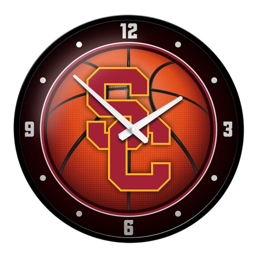 Southern Cal Trojans: Basketball Modern Disc Wall Clock