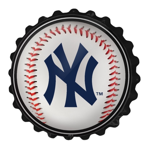 York Yankees: Baseball Bottle Cap Wall Sign