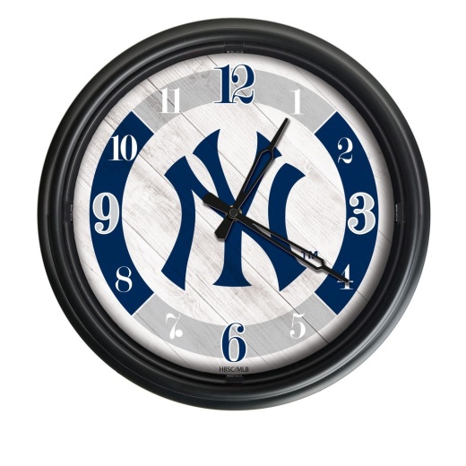 York Yankees Indoor/Outdoor Led Wall Clock