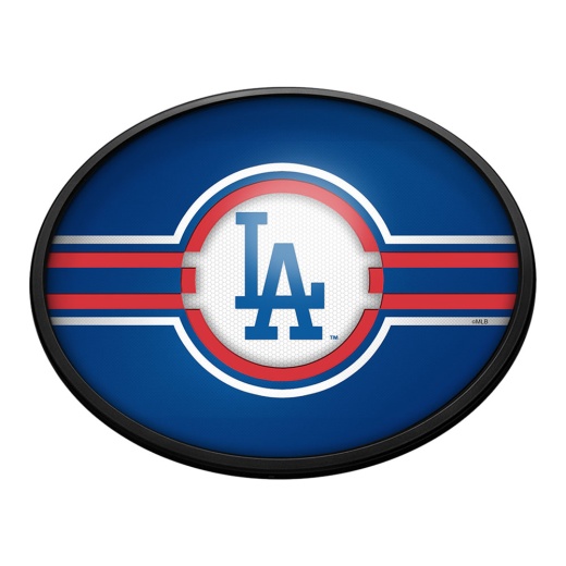 Los Angeles Dodgers: Logo Oval Slimline Lighted Wall Sign