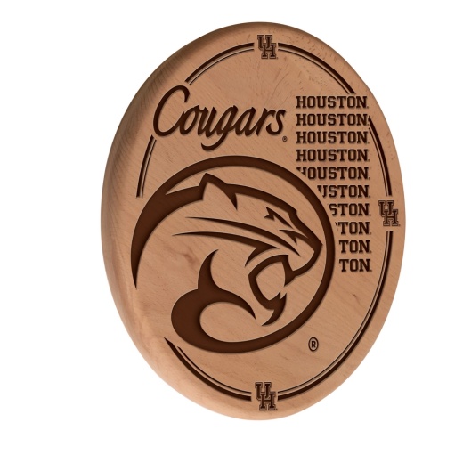 University Of Houston Laser Engraved Wood Sign By The Holland Bar Stool Co