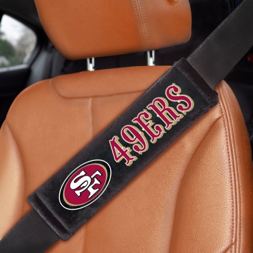 San Francisco 49Ers Embroidered Seatbelt Pad 2 Pieces