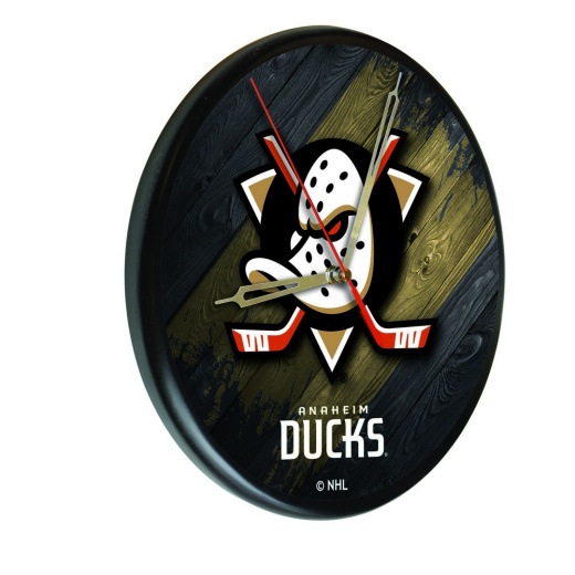 Anaheim Ducks Digitally Printed Wood Clock By The Holland Bar Stool Co